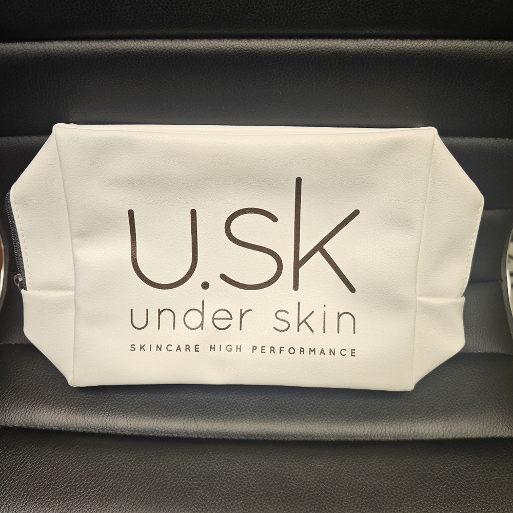 ❤️ 5 for $25! Under Skin White Cosmetic Bag